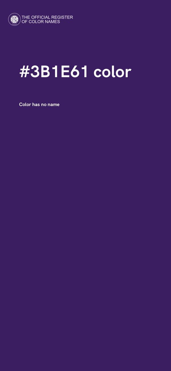 #3B1E61 color image
