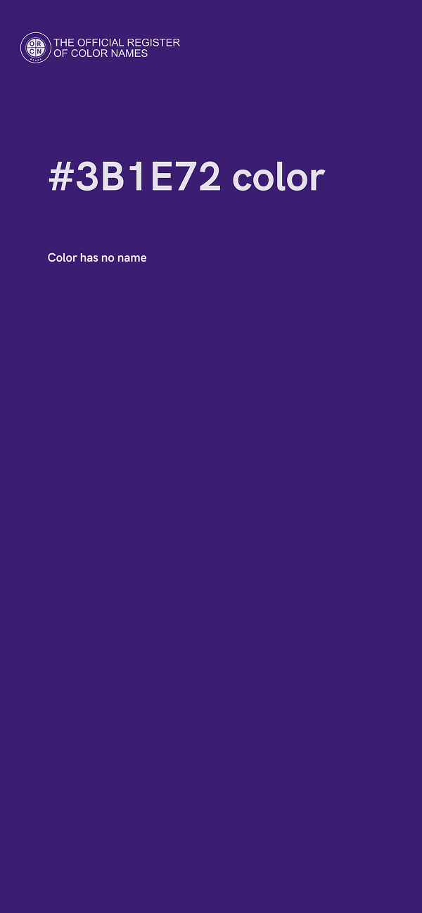 #3B1E72 color image
