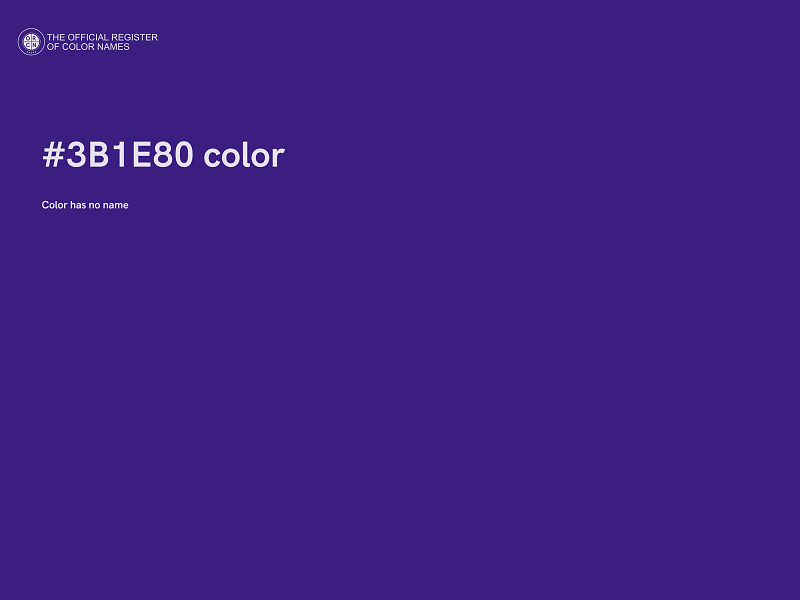 #3B1E80 color image