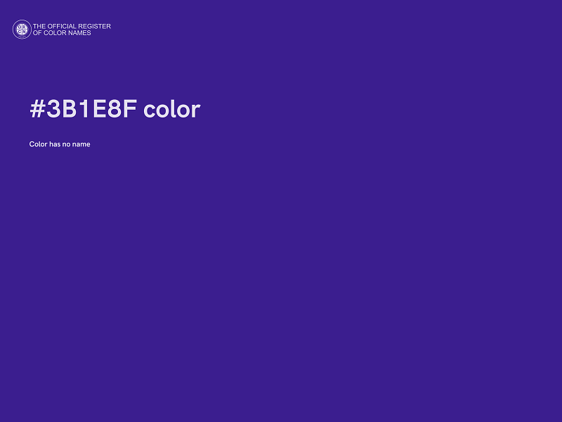 #3B1E8F color image