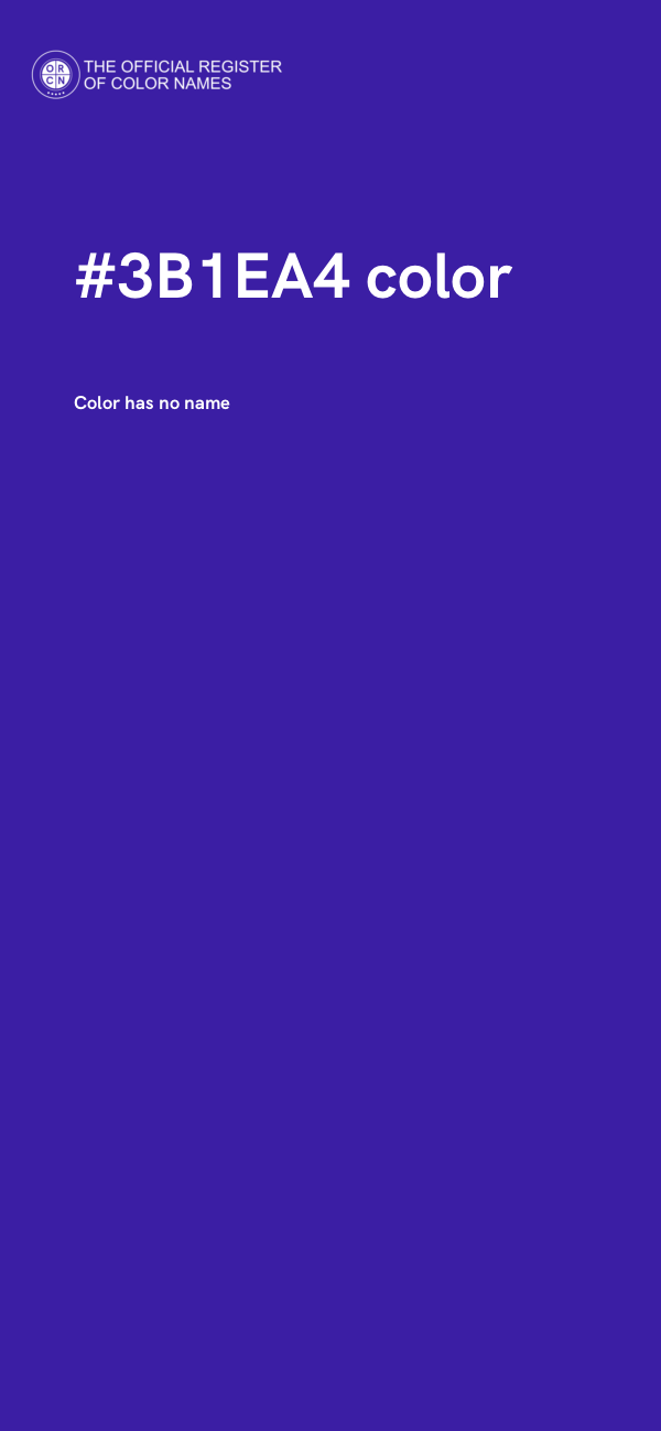 #3B1EA4 color image