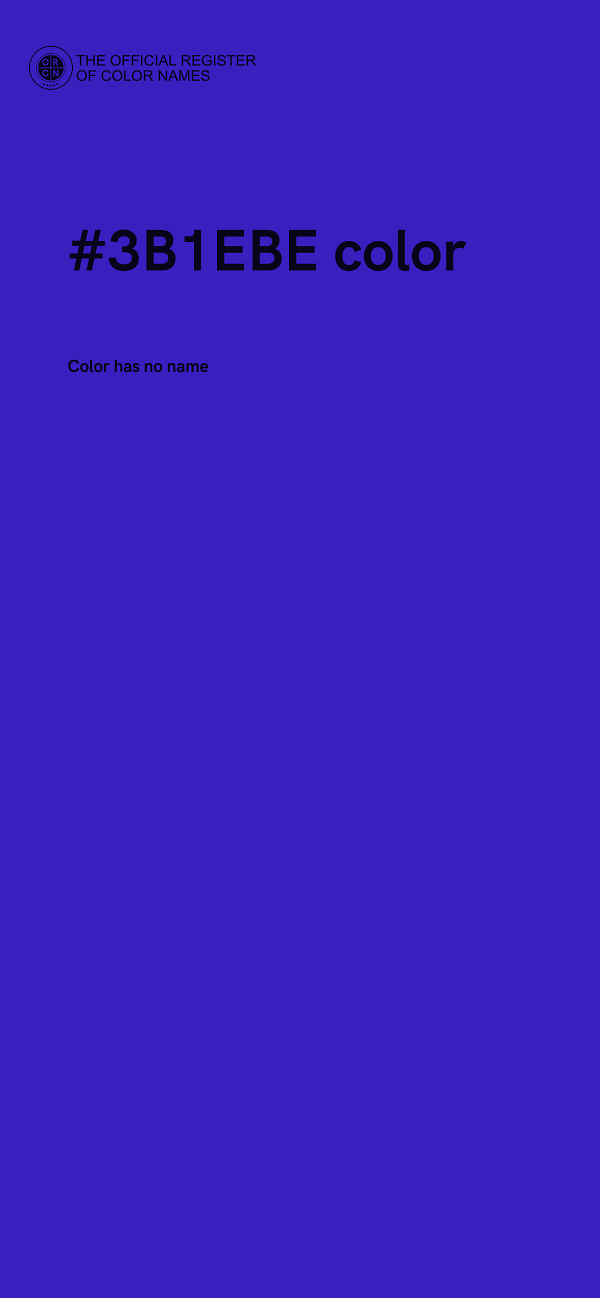 #3B1EBE color image