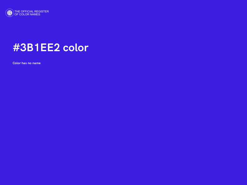 #3B1EE2 color image