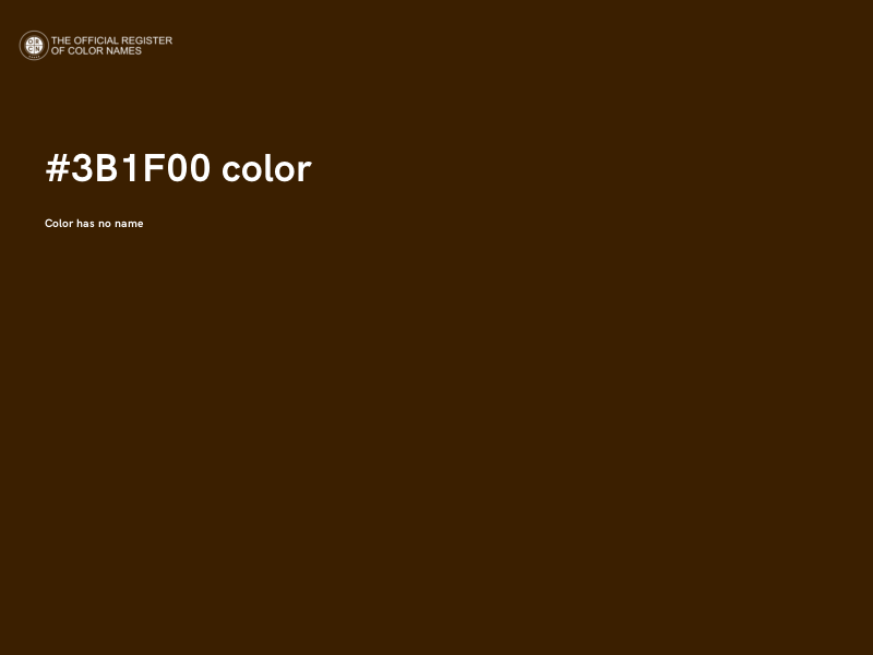 #3B1F00 color image