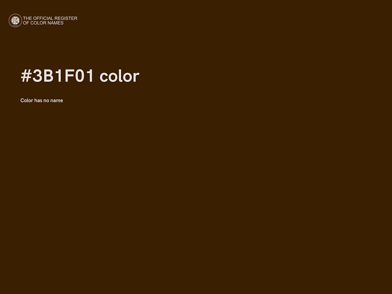 #3B1F01 color image