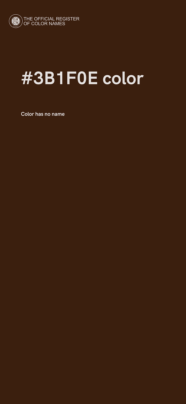#3B1F0E color image
