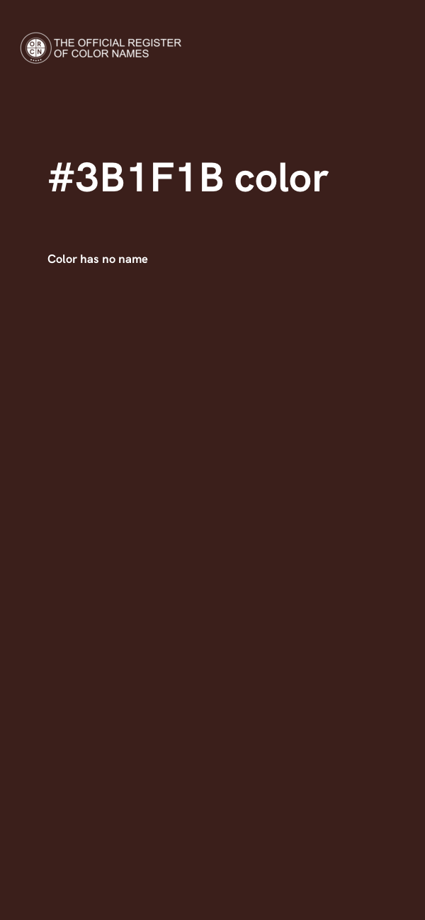 #3B1F1B color image