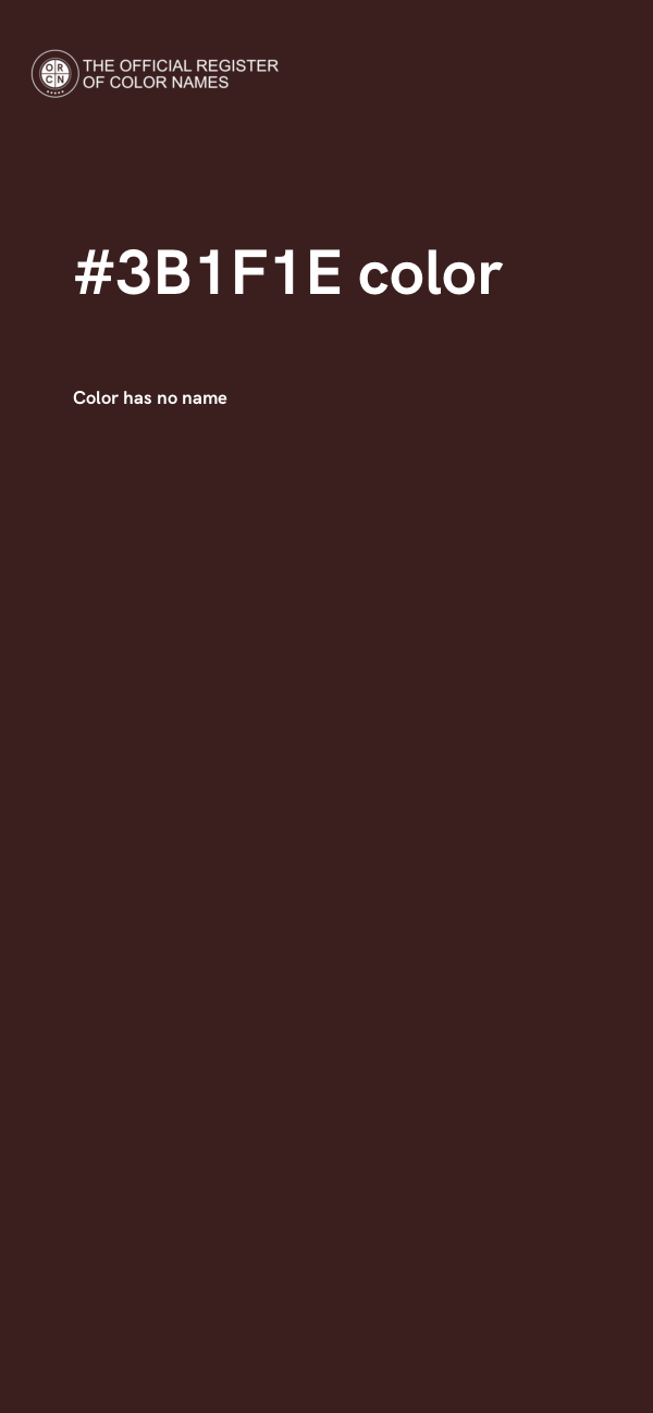 #3B1F1E color image