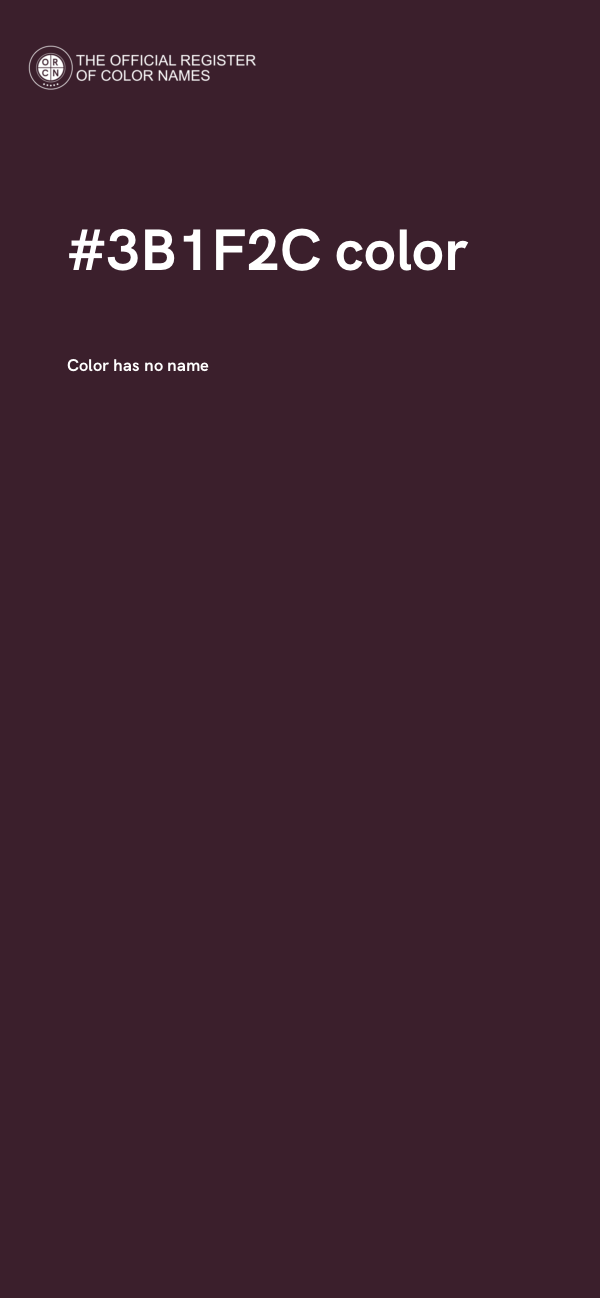 #3B1F2C color image