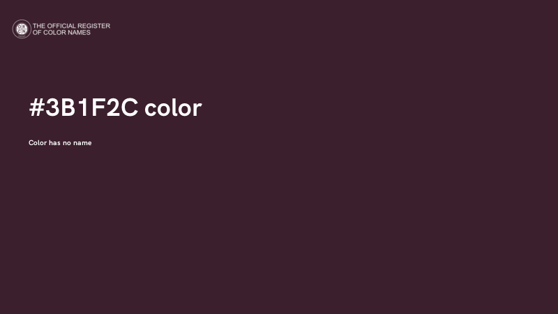 #3B1F2C color image