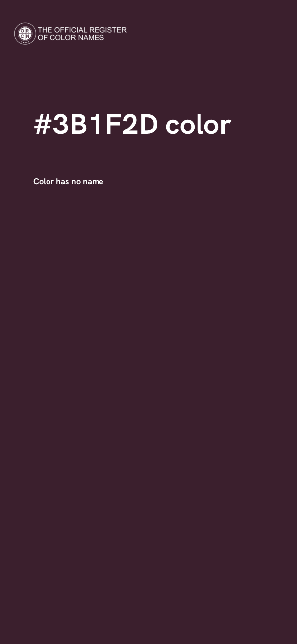 #3B1F2D color image