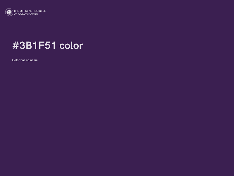 #3B1F51 color image