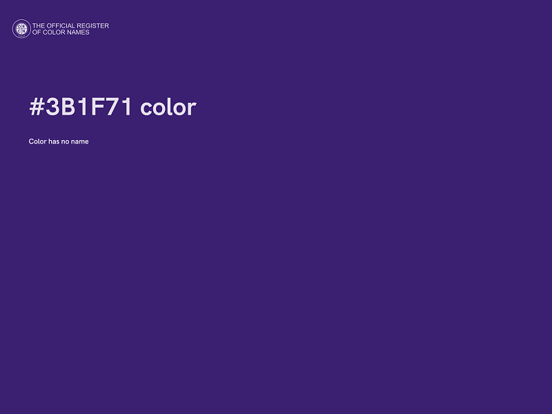 #3B1F71 color image