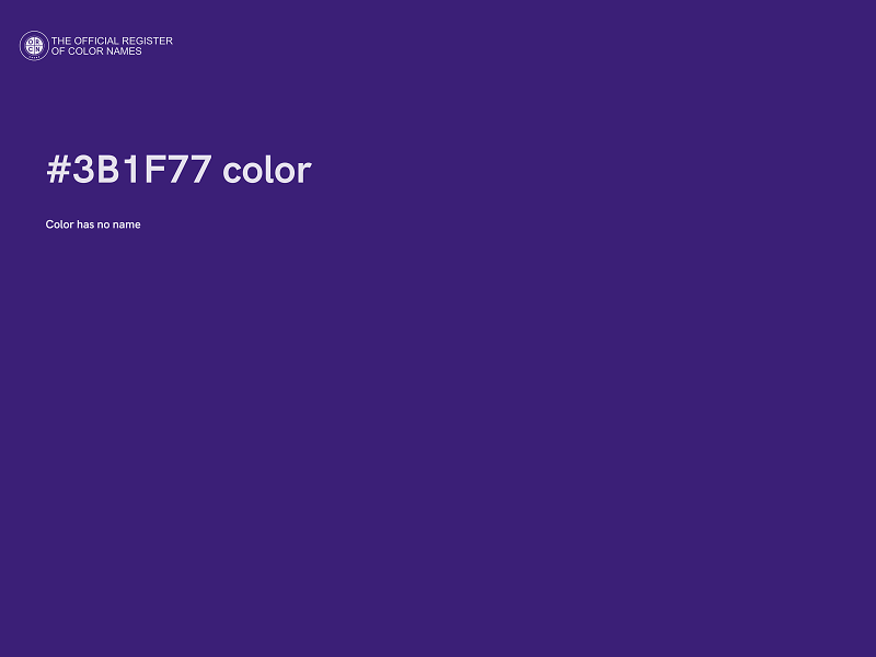 #3B1F77 color image