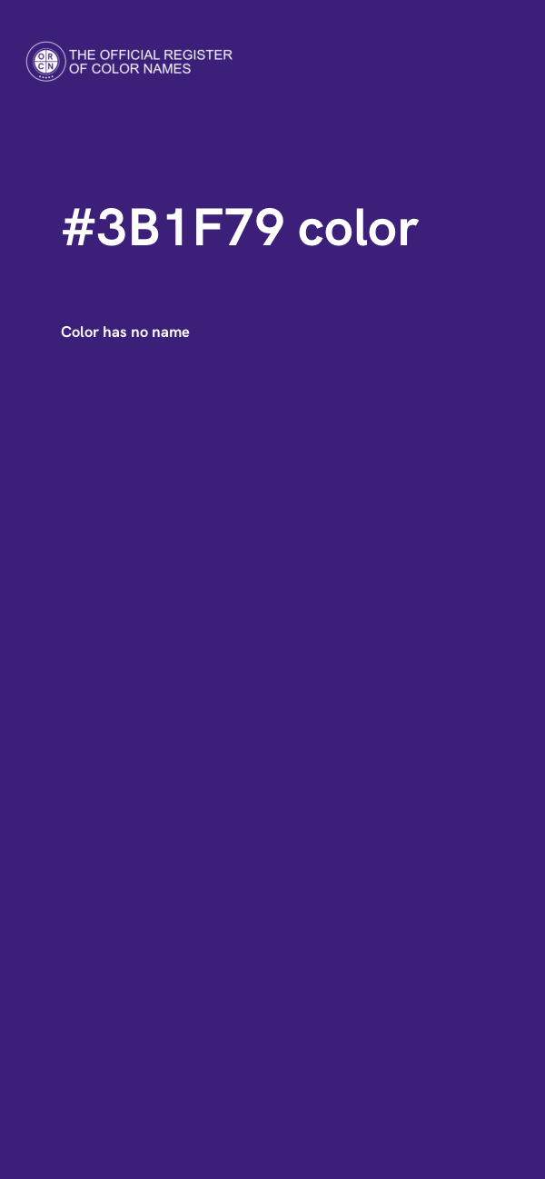 #3B1F79 color image