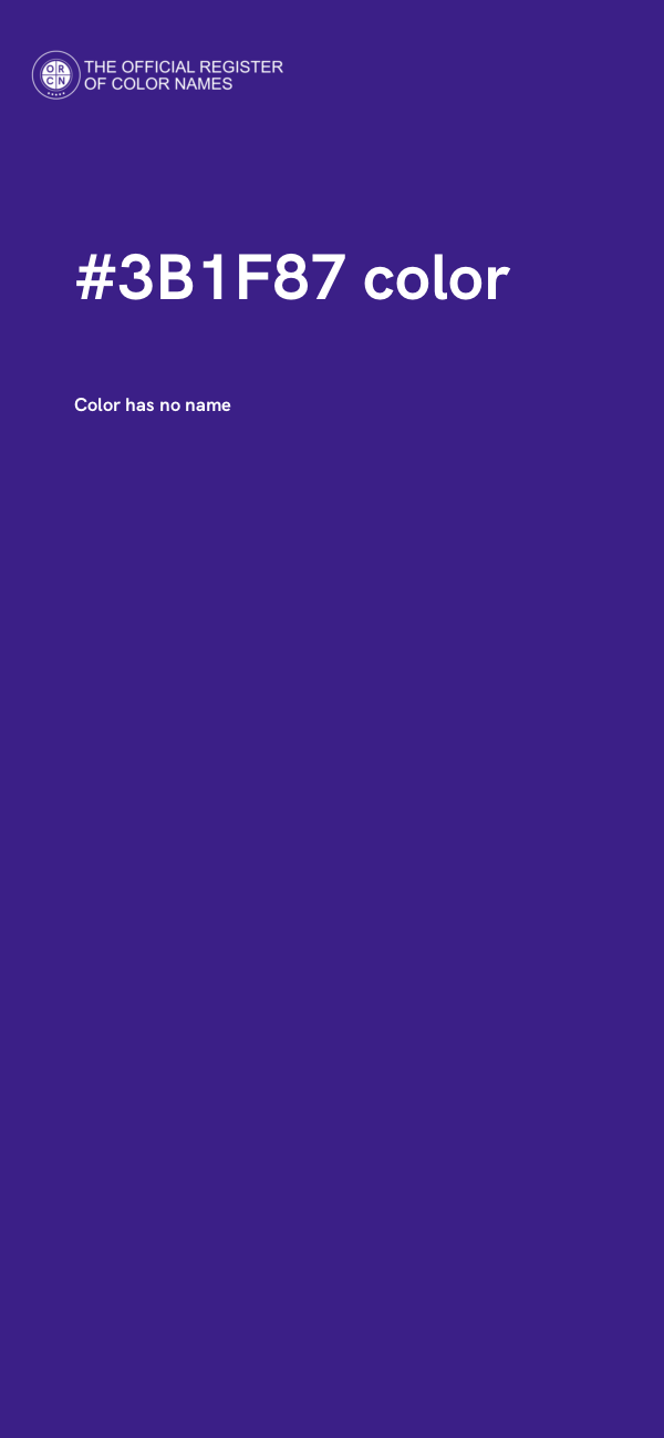 #3B1F87 color image
