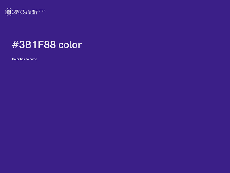 #3B1F88 color image