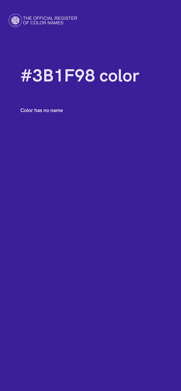 #3B1F98 color image