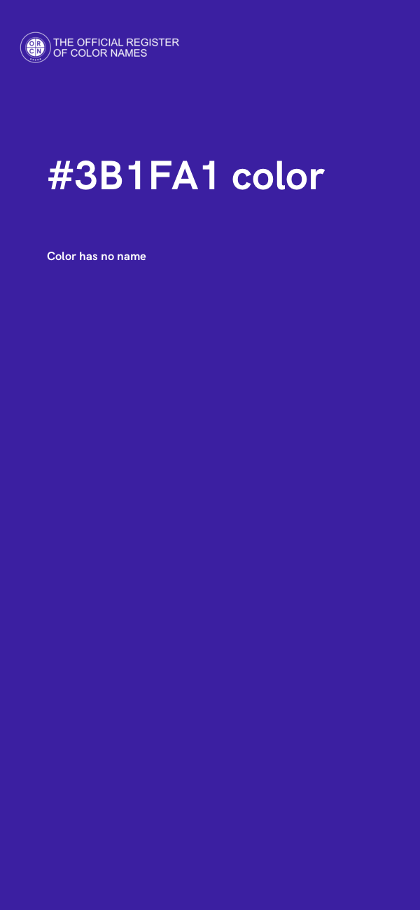 #3B1FA1 color image