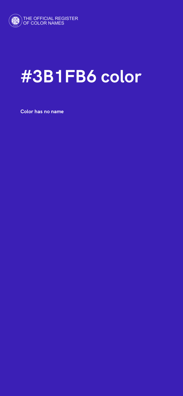 #3B1FB6 color image