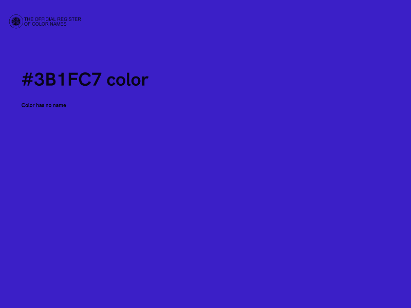 #3B1FC7 color image