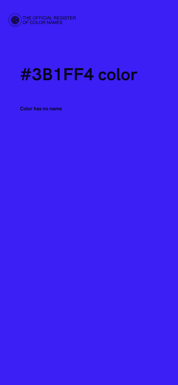 #3B1FF4 color image