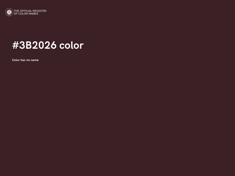 #3B2026 color image