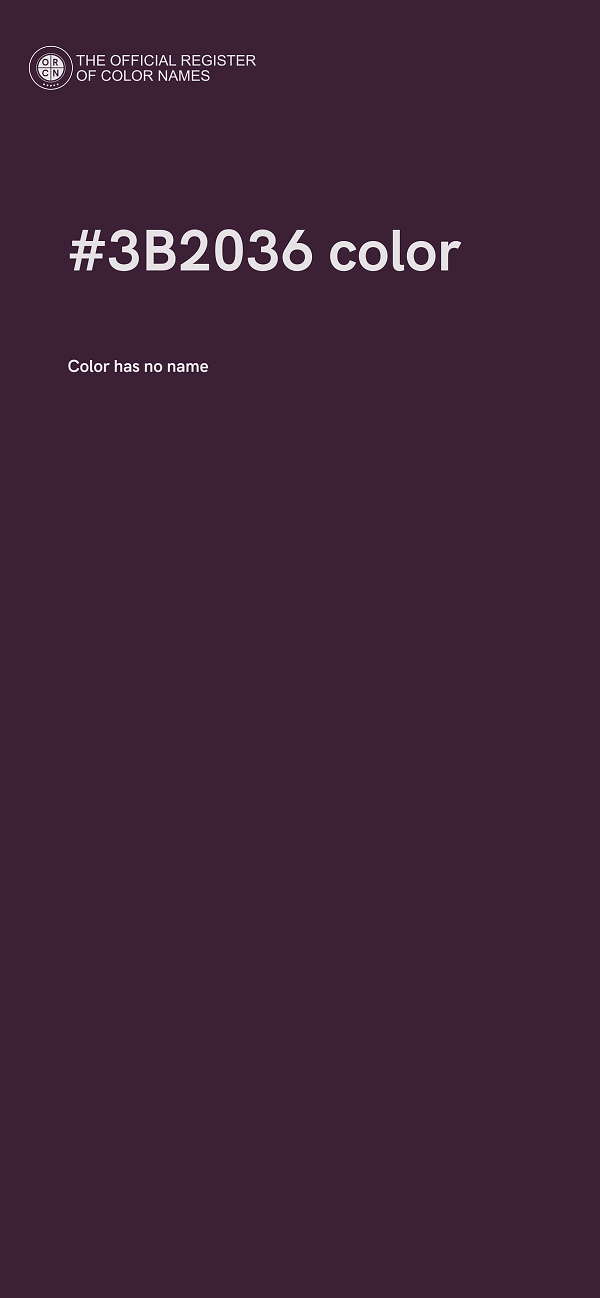 #3B2036 color image