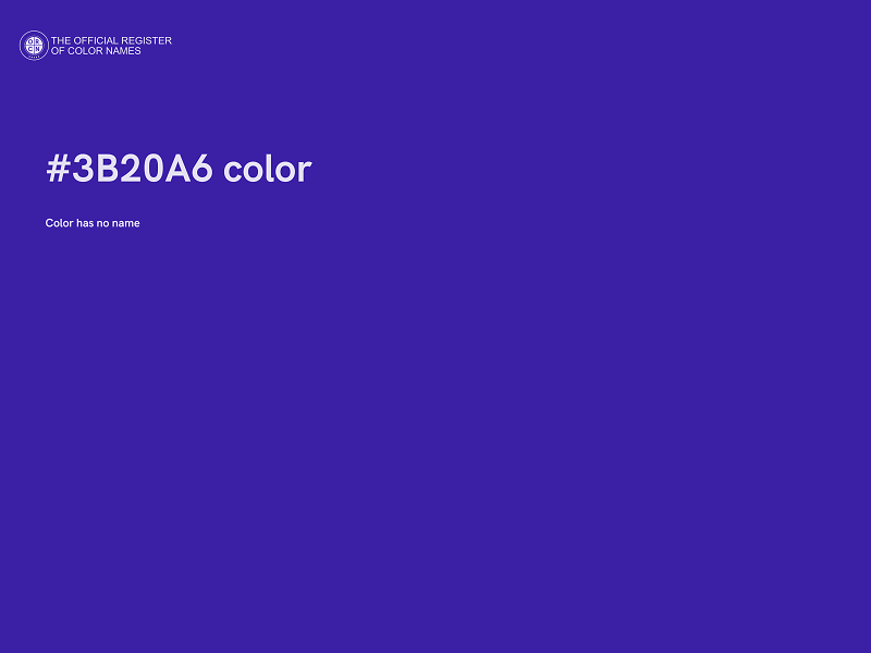 #3B20A6 color image