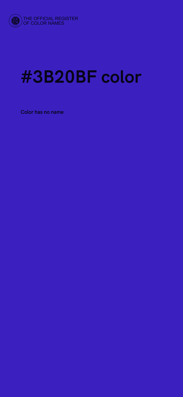 #3B20BF color image