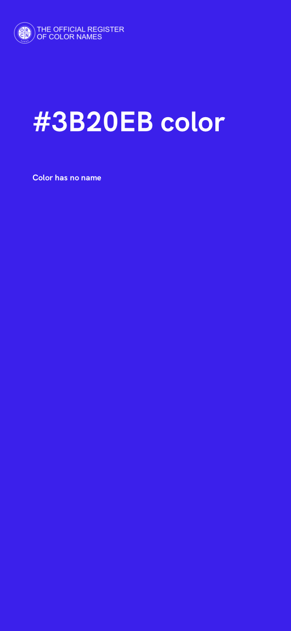 #3B20EB color image