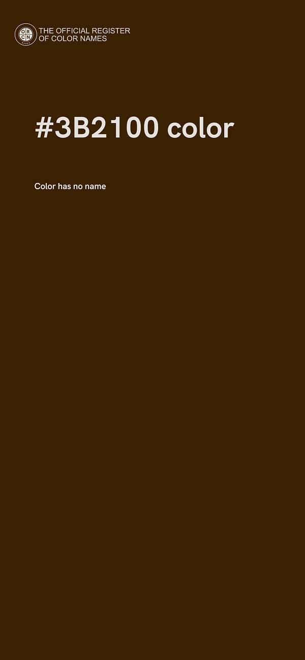 #3B2100 color image
