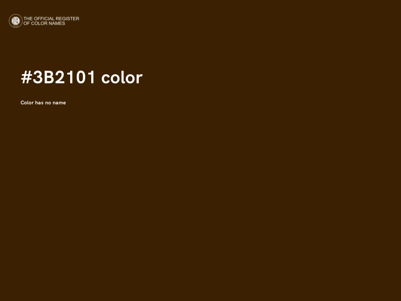 #3B2101 color image