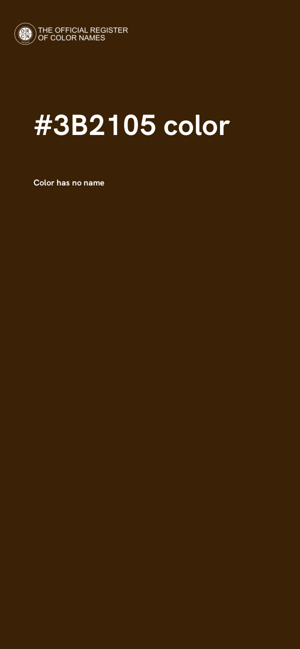 #3B2105 color image