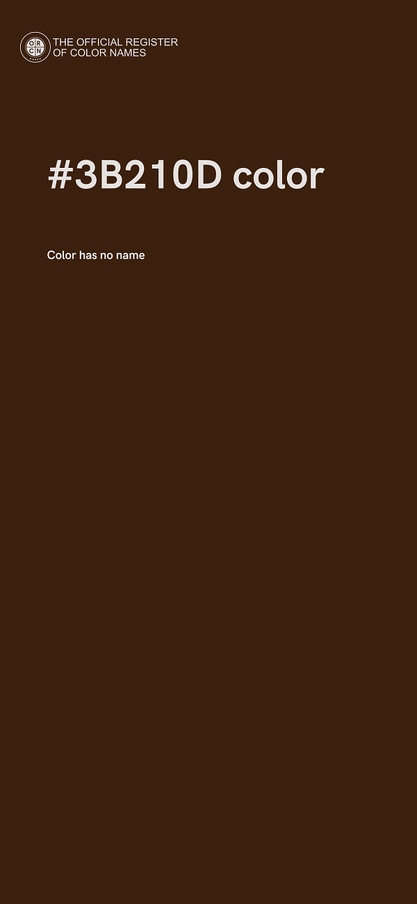 #3B210D color image