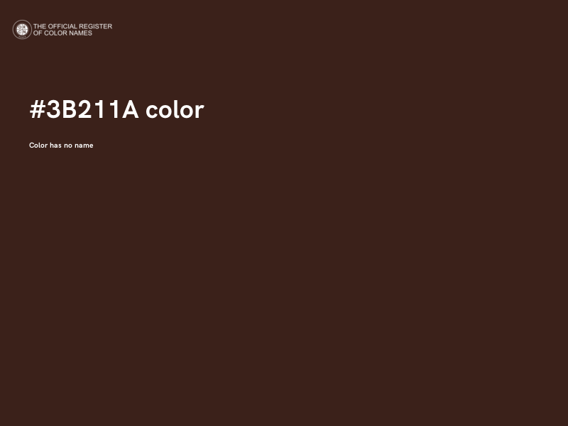 #3B211A color image