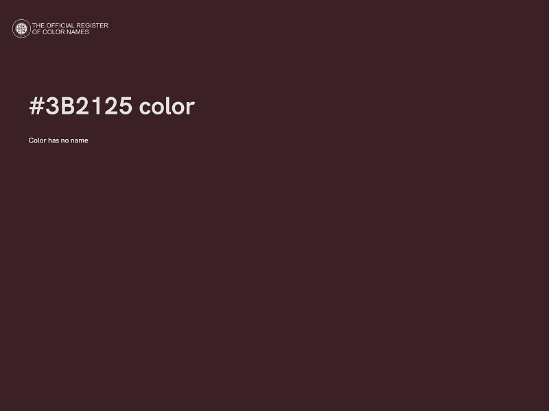 #3B2125 color image