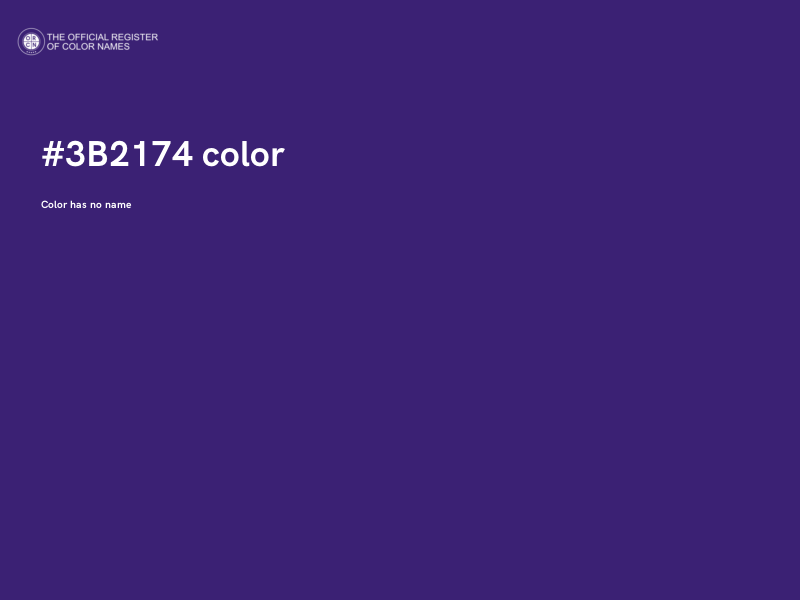 #3B2174 color image