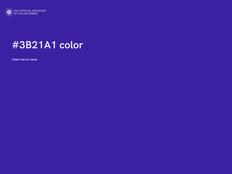 #3B21A1 color image