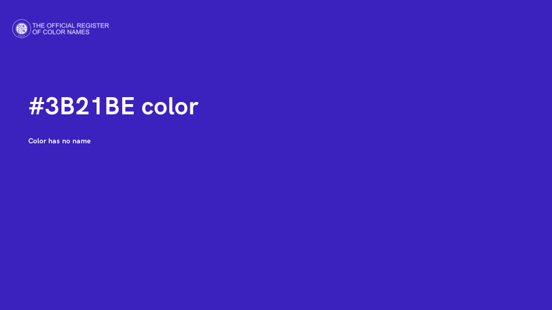 #3B21BE color image