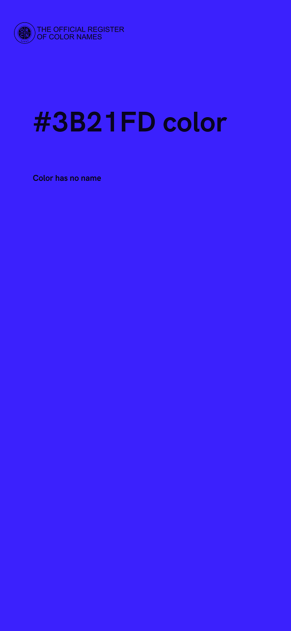 #3B21FD color image