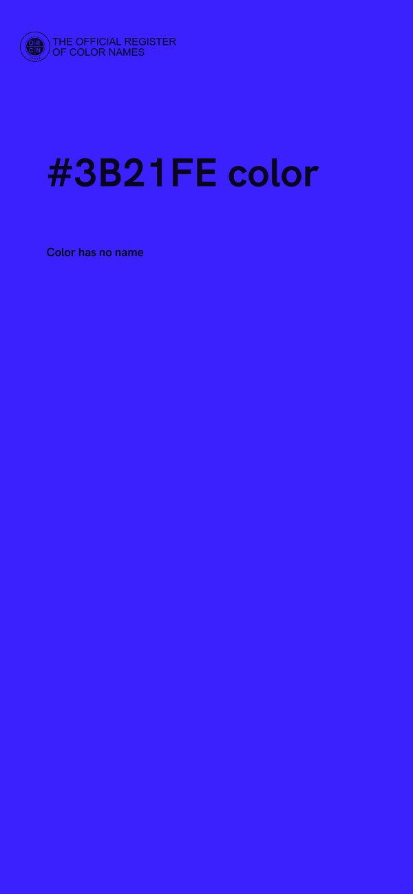 #3B21FE color image
