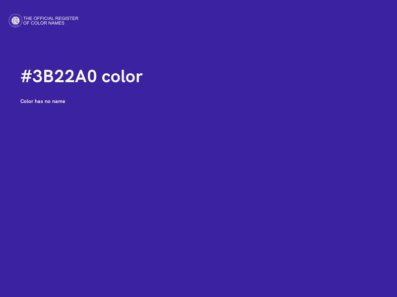 #3B22A0 color image
