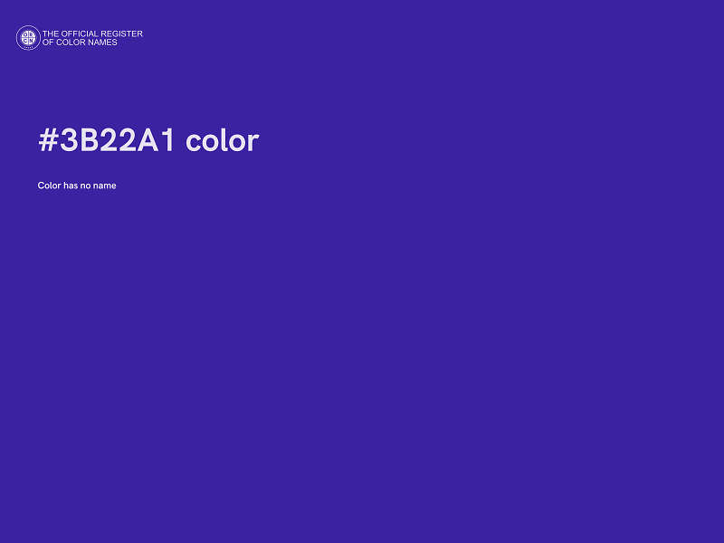 #3B22A1 color image