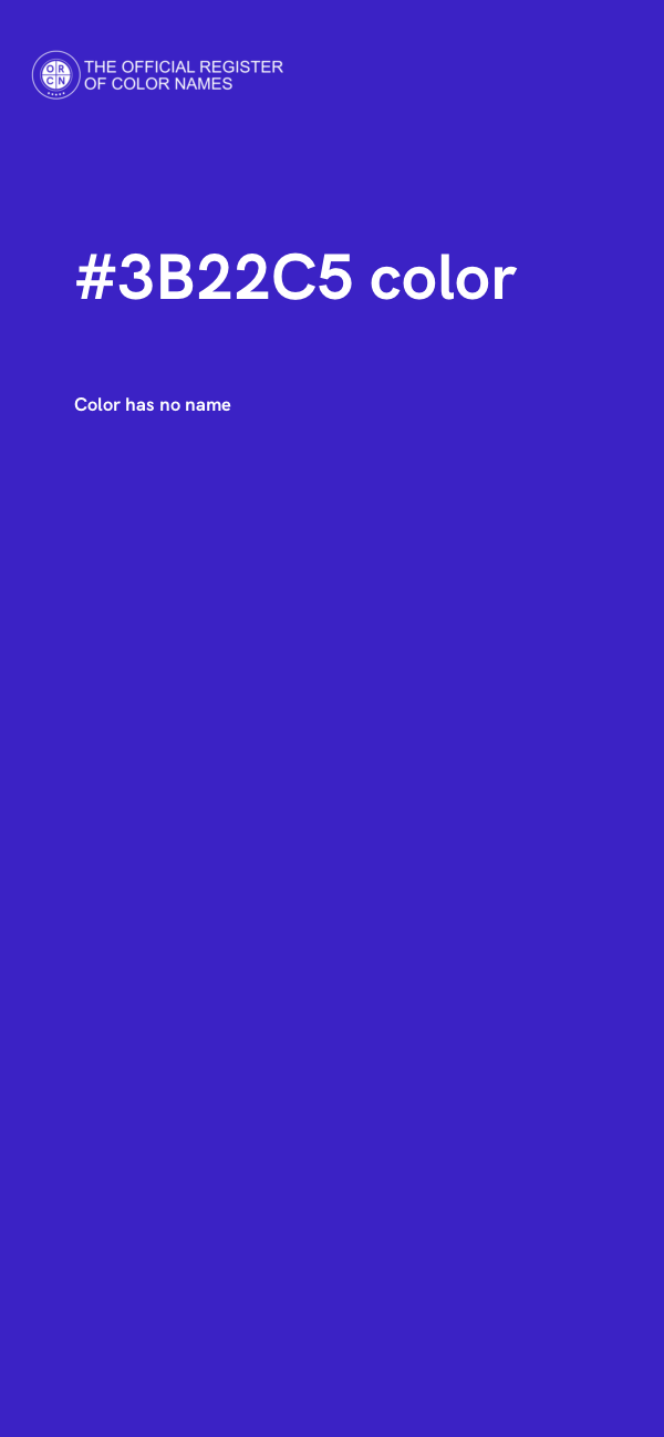 #3B22C5 color image