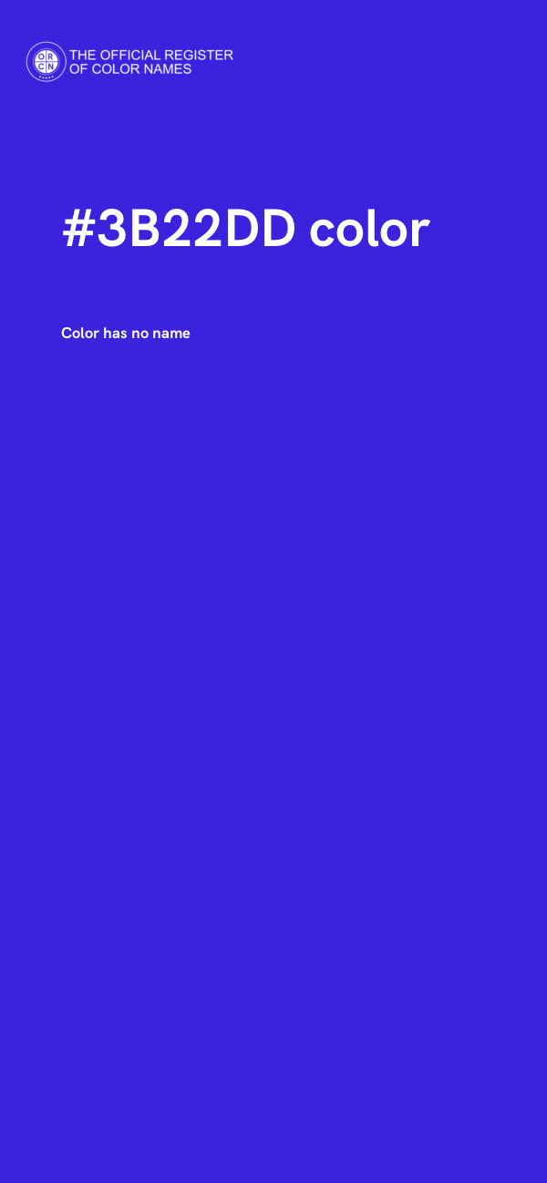 #3B22DD color image