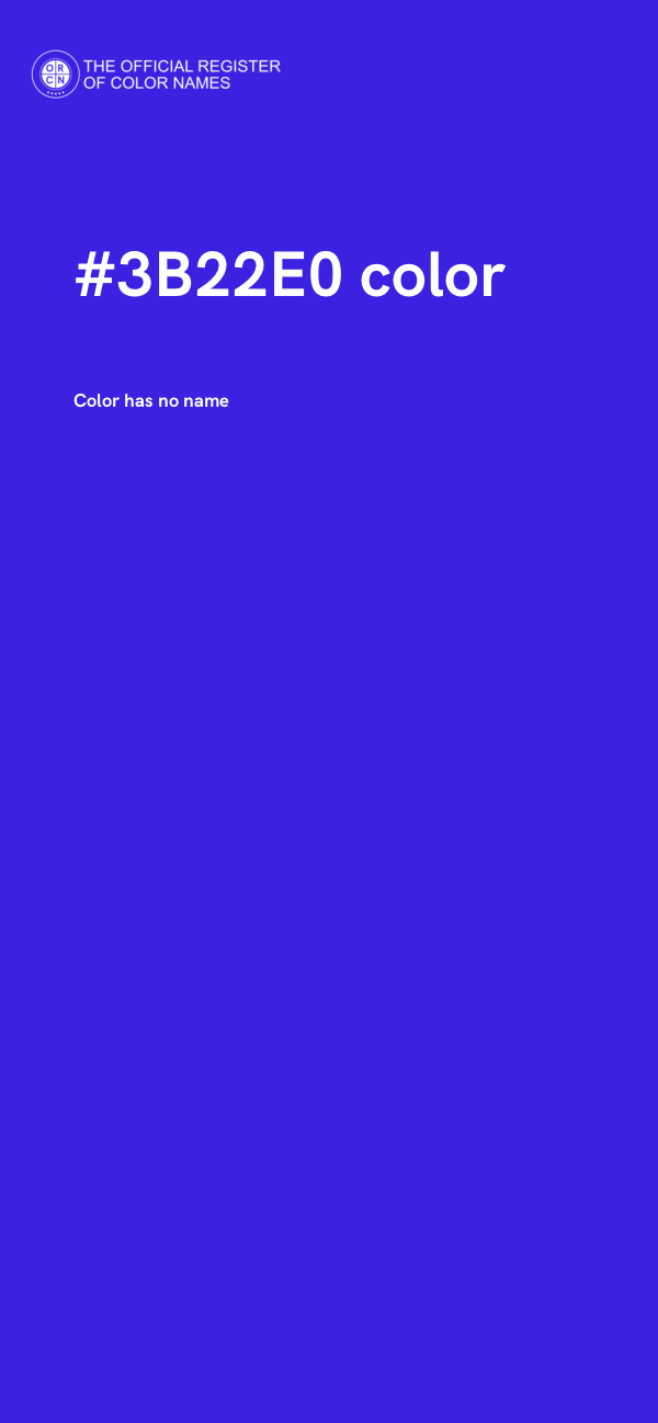#3B22E0 color image