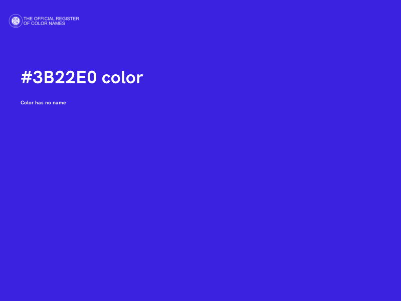 #3B22E0 color image