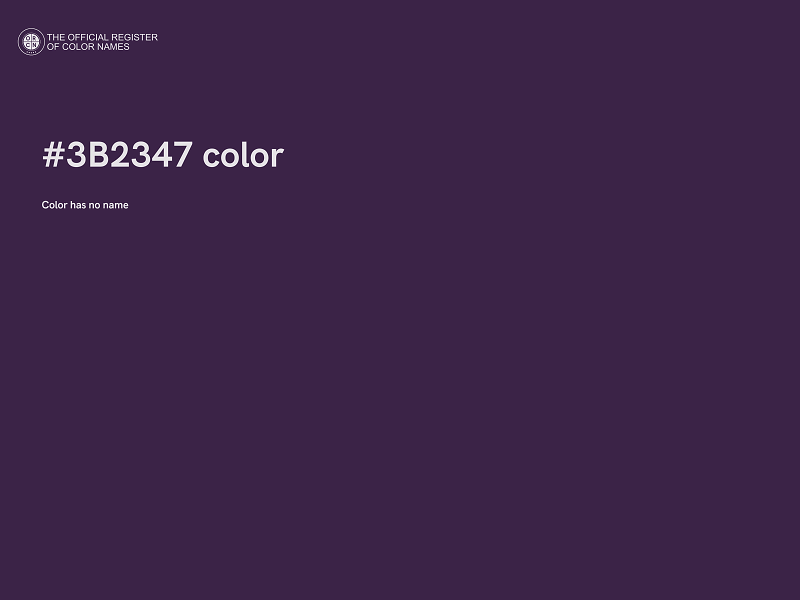 #3B2347 color image