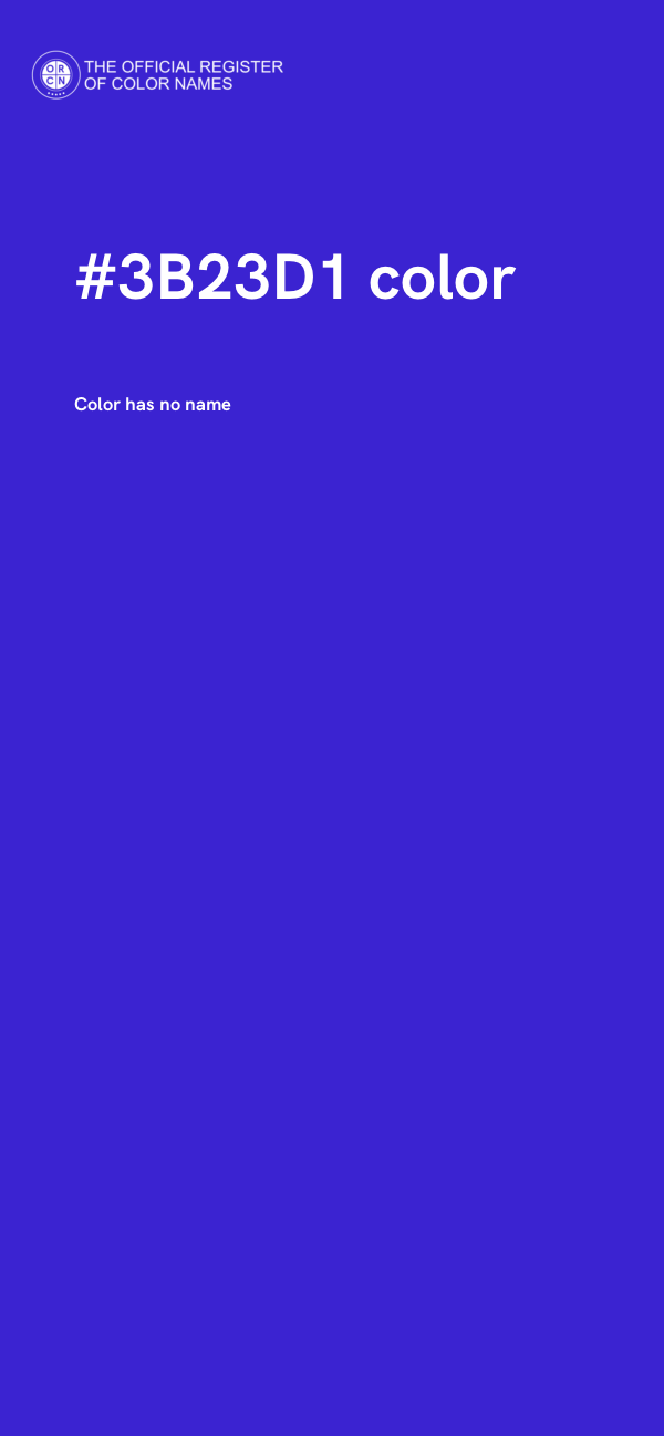 #3B23D1 color image